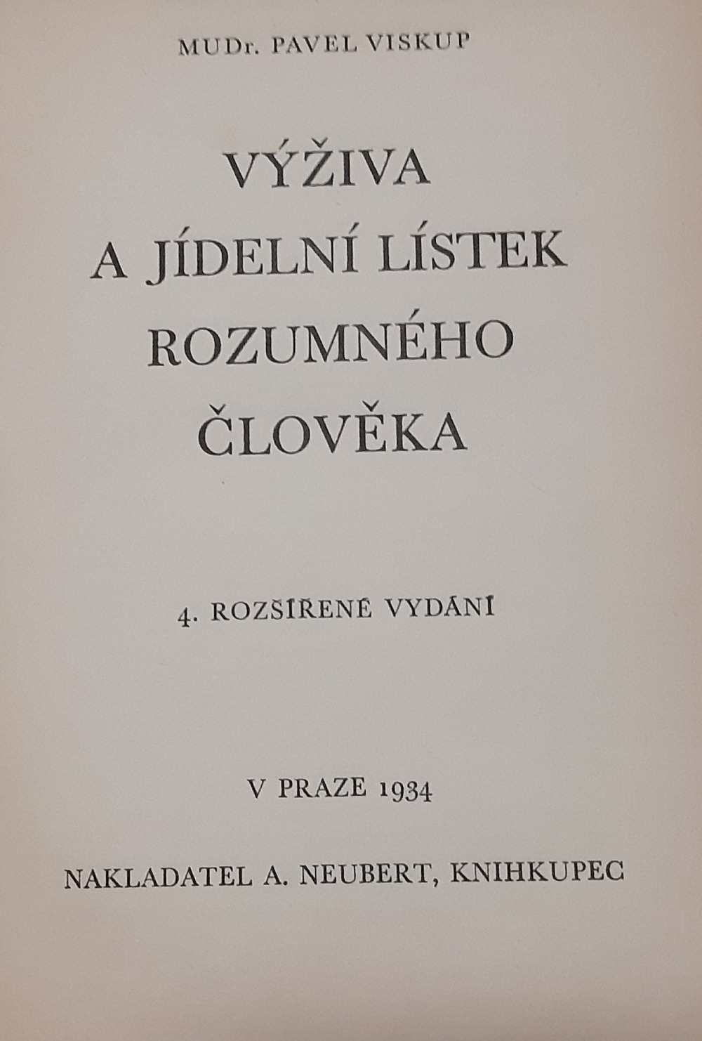 Výživa a jídelní lístek rozumného člověka