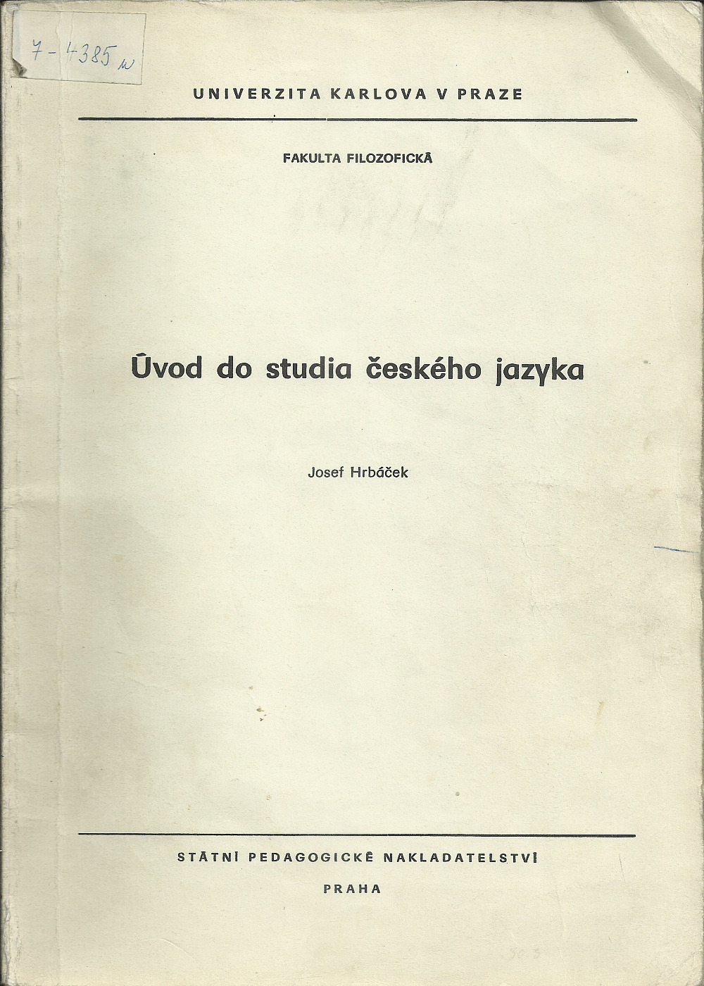 Úvod do studia českého jazyka