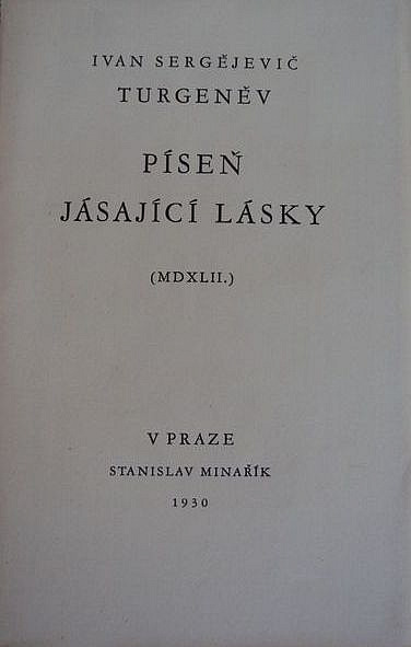 Píseň jásající lásky