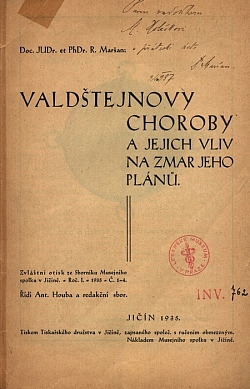 Valdštejnovy choroby a jejich vliv na zmar jeho plánů