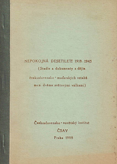 Nepokojná desetiletí 1918-1945