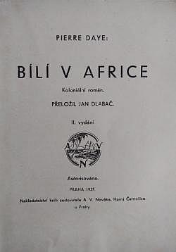 Bílí v Africe: koloniální román