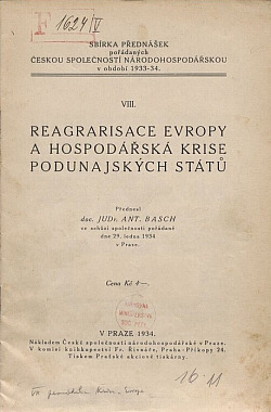 Reagrarisace Evropy a hospodářská krise podunajských států