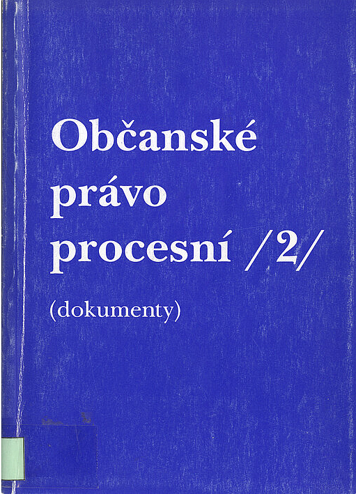 Občanské právo procesní 2 (Dokumenty)