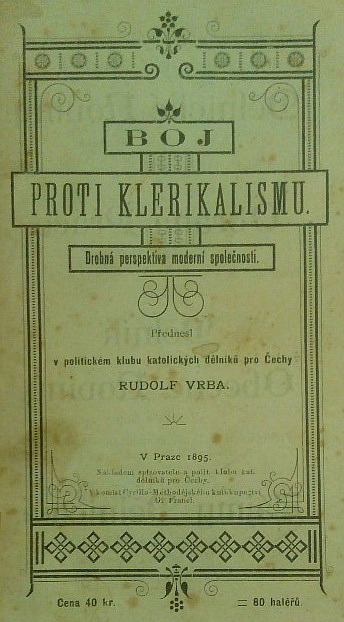 Boj proti klerikalismu: Drobná perspektiva moderní společnosti