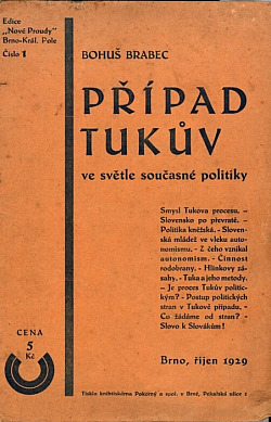 Případ Tukův ve světle současné politiky