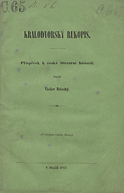 Kralodvorský rukopis: Příspěvek k české literarní historii