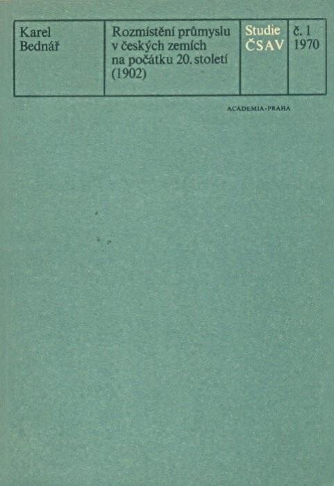 Rozmístění průmyslu v českých zemích na počátku 20. století (1902)