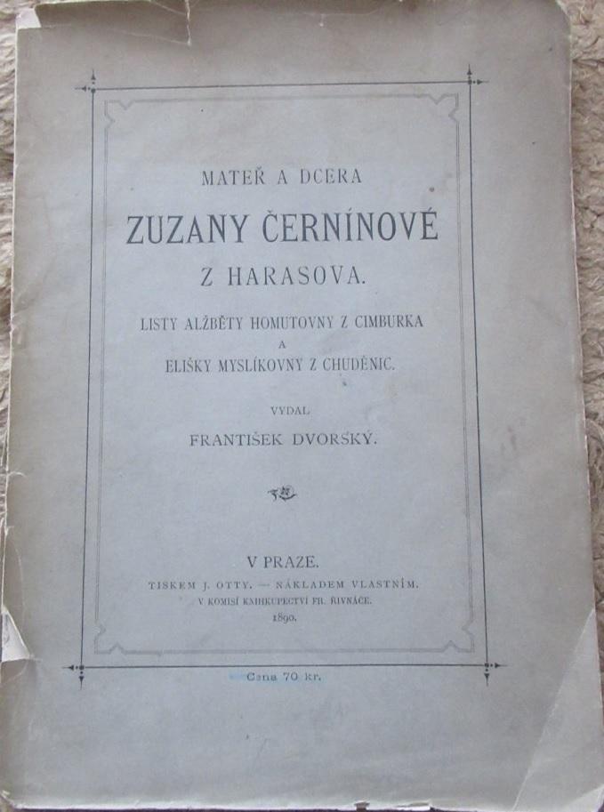 Mateř a dcera Zuzany Černínové z Harasova