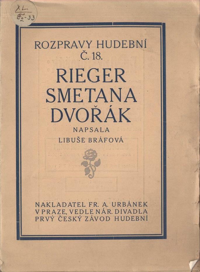 Rieger, Smetana, Dvořák