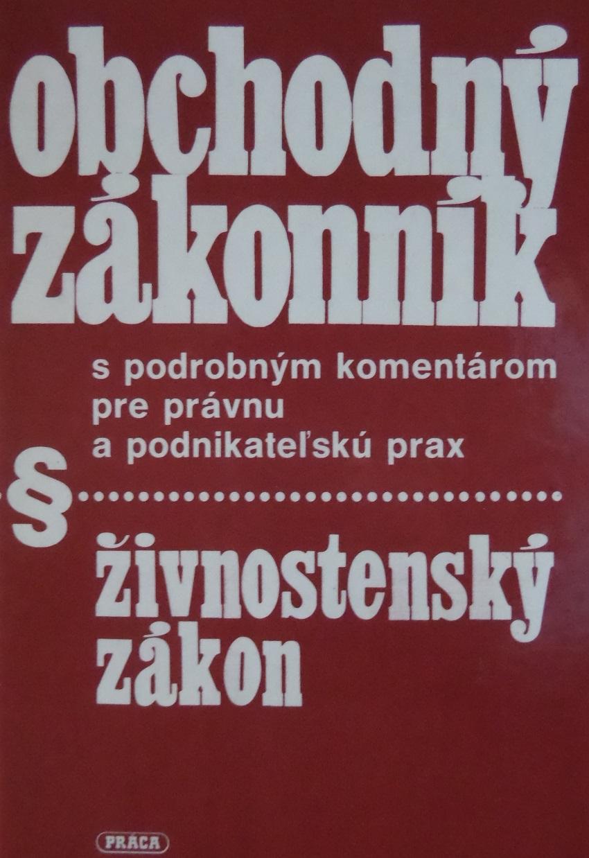 Obchodný zákonník - Živnostenský zákon