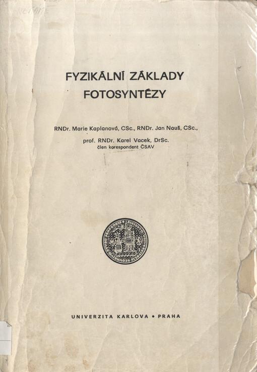 Fyzikální základy fotosyntézy