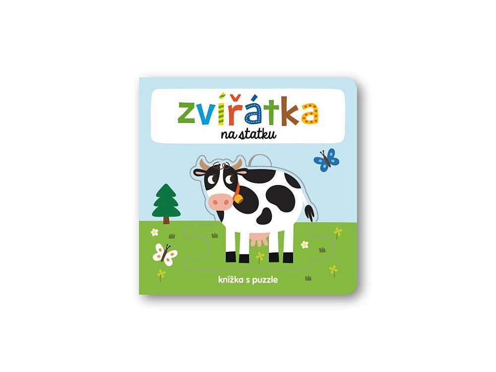 Zvířátka na statku - knížka s puzzle