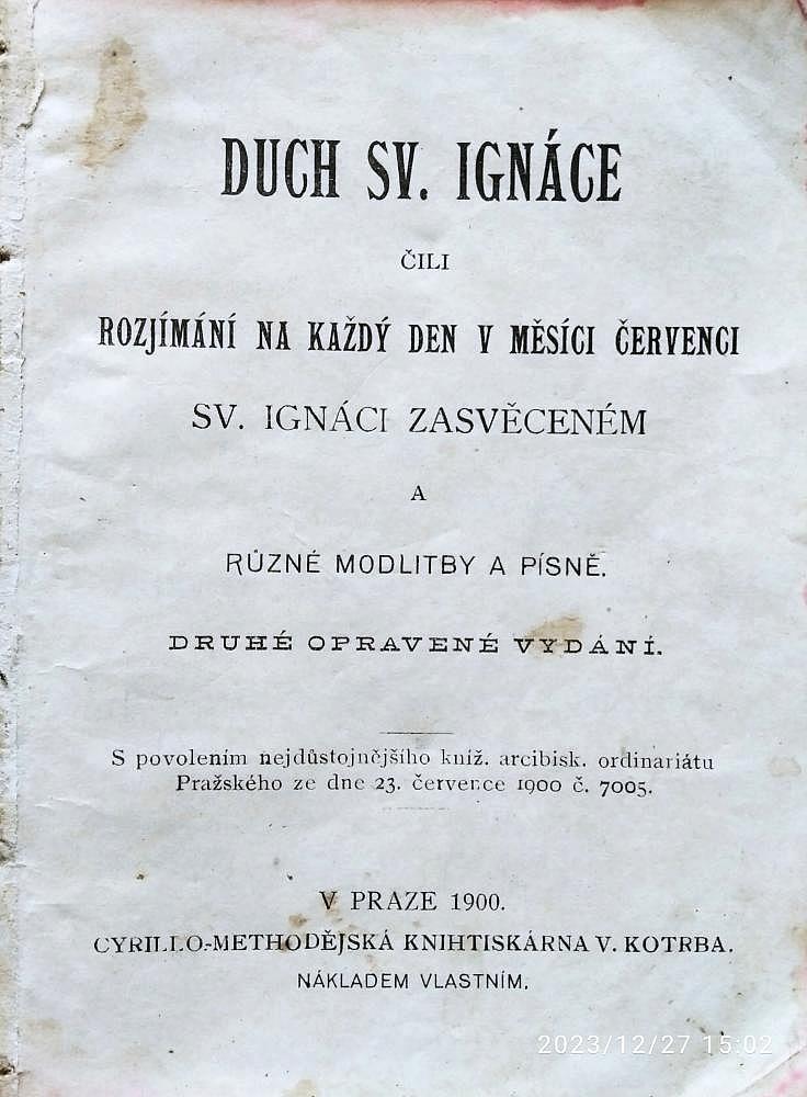 Duch sv. Ignáce