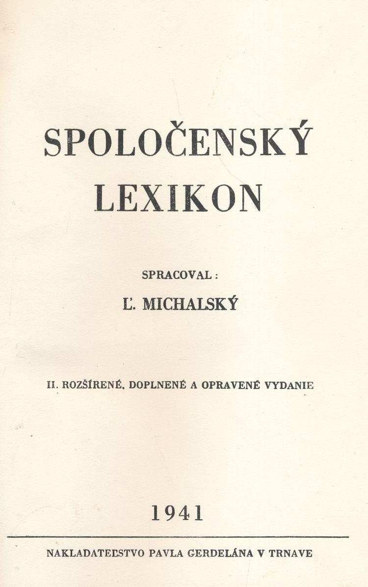 Spoločenský lexikon