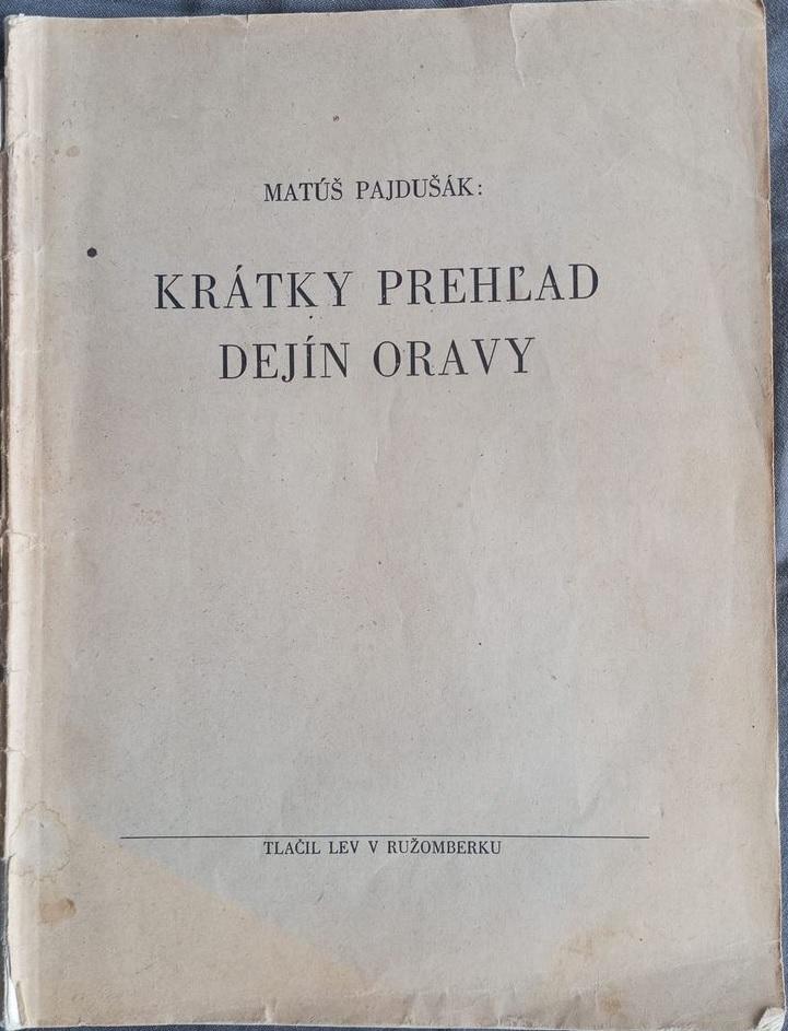 Krátky prehľad dejín Oravy