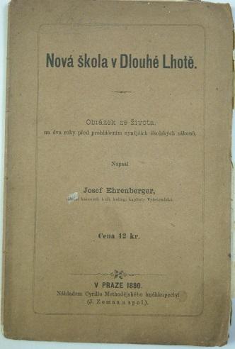 Nová škola v Dlouhé Lhotě: Obrázek ze života, na dva roky před prohlášením nynějších školských zákonů