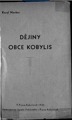Dějiny obce Kobylis