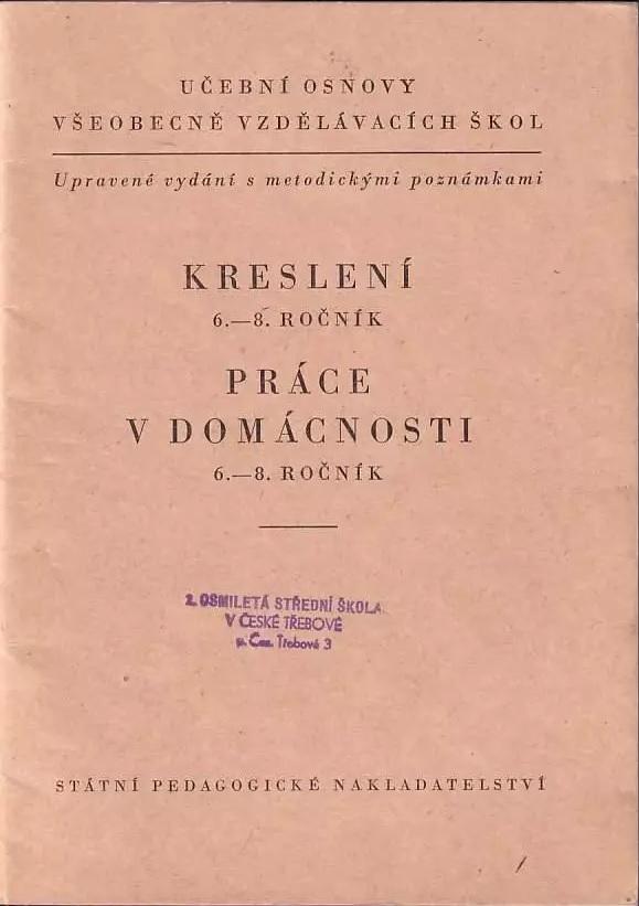 Kreslení: 6.-8. ročník / Práce v domácnosti: 6.-8. ročník