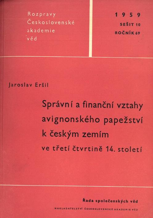 Správní a finanční vztahy avignonského papežství k českým zemím ve 3. čtvrtině 14. století