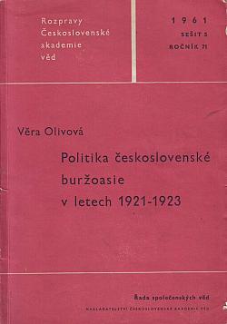 Politika československé buržoasie v letech 1921-1923