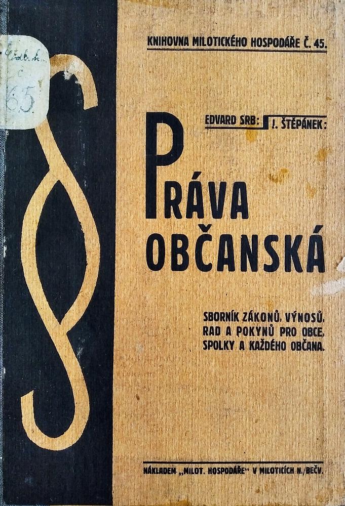 Práva občanská. (Díl první)