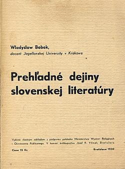 Prehľadné dejiny slovenskej literatúry