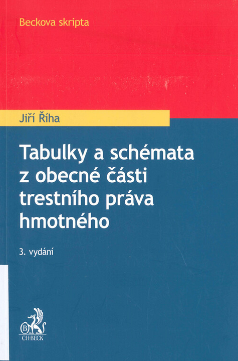 Tabulky a schémata z obecné části trestního práva hmotného