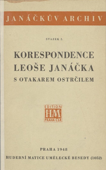 Korespondence Leoše Janáčka s Otakarem Ostrčilem