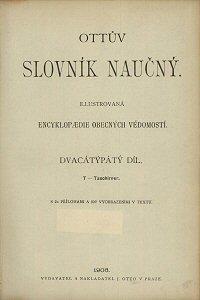 Ottův slovník naučný. Díl 25, T–Tzschirner