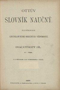 Ottův slovník naučný. Díl 26, U–Vusín