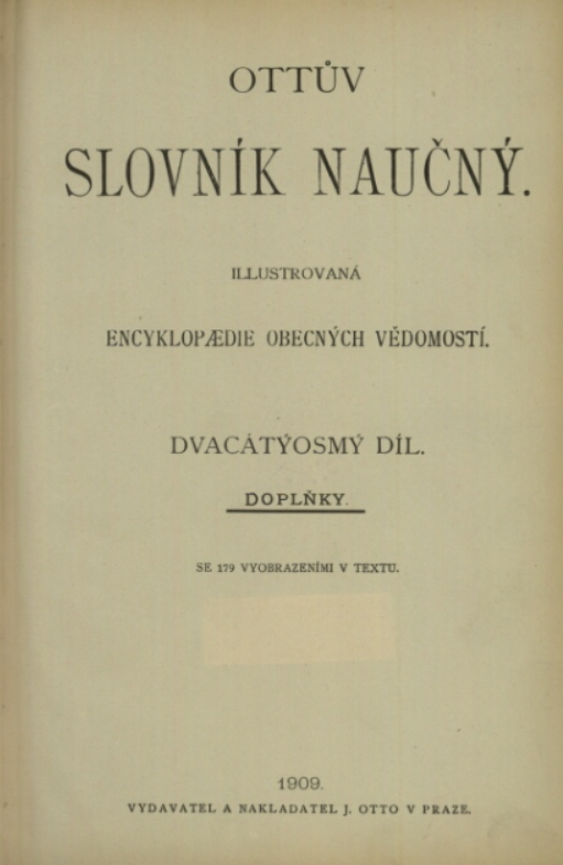 Ottův slovník naučný. Díl 28, Doplňky