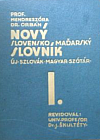 Nový slovensko-maďarský slovník / Új szlovák-magyar szótár. I.