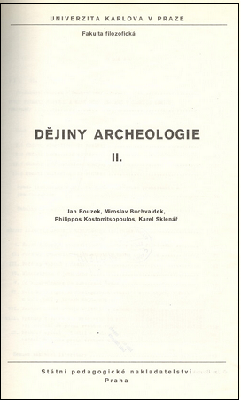 Dějiny archeologie II.