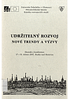 Udržitelný rozvoj: Nové trendy a výzvy