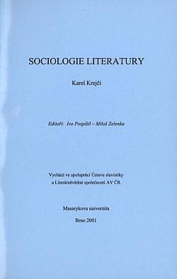 Sociologie literatury