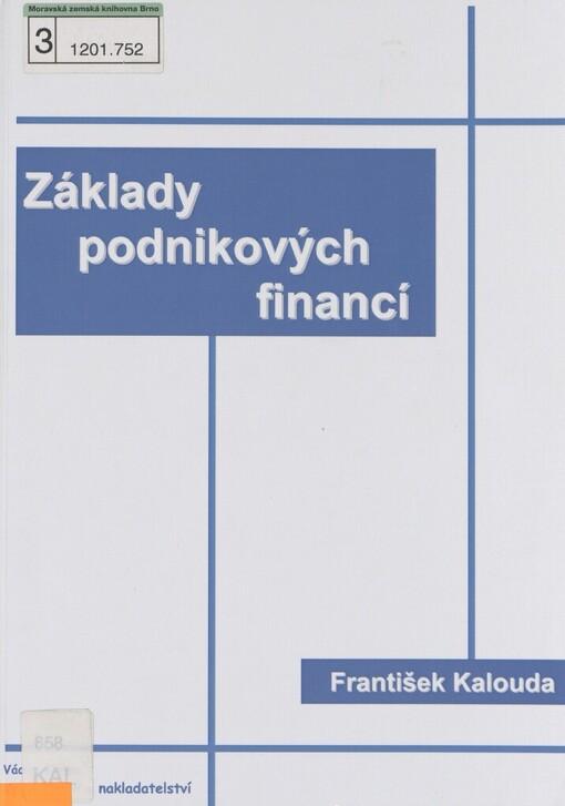 Základy podnikových financí