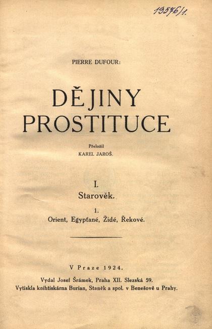 Dějiny prostituce. I., Starověk. 1., Orient, Egypťané, Židé, Řekové