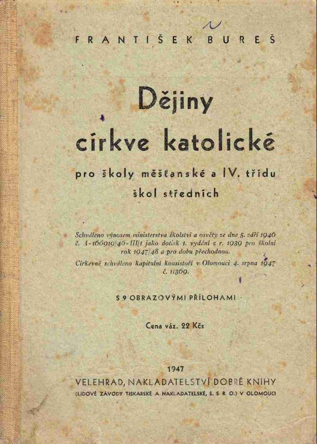 Dějiny církve katolické pro školy měšťanské a IV. třídu škol středních