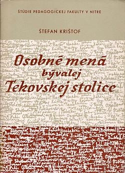 Osobné mená bývalej Tekovskej stolice