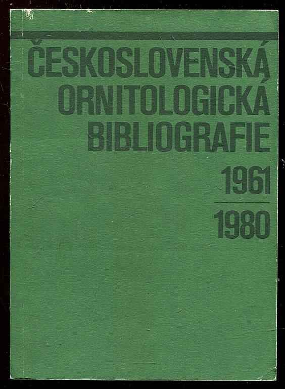 Československá ornitologická bibliografie