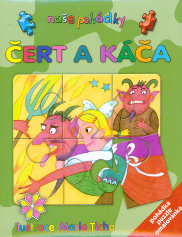 Čert a Káča: Pohádka, puzzle, omalovánka