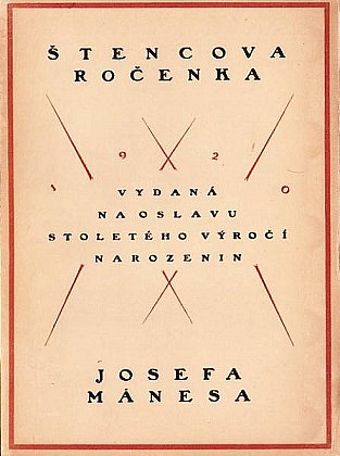 Štencova ročenka vydaná na oslavu stoletého výročí narozenin Josefa Mánesa