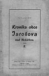 Kronika obce Jarošova nad Nežárkou II.