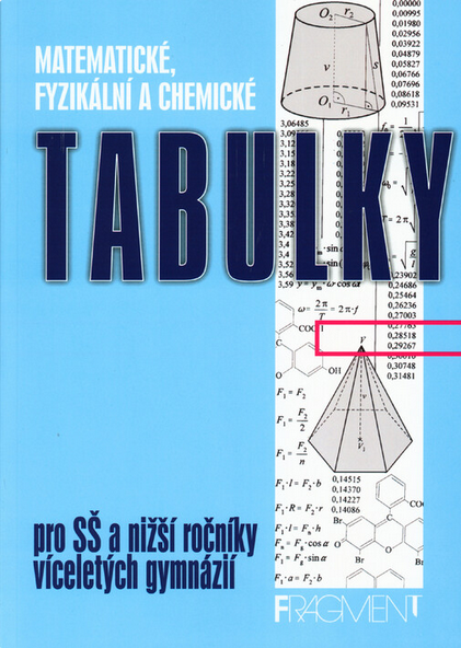 Matematické, fyzikální a chemické tabulky pro SŠ a nižší ročníky víceletých gymnázií