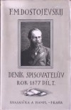 Deník spisovatelův. Rok 1877. Díl I.