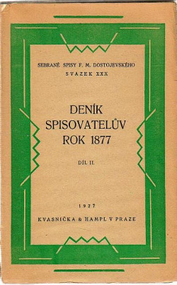 Deník spisovatelův. Rok 1877. Díl II.